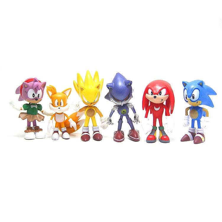 Kit Bonecos Sonic e sua Turma - 6 unidades