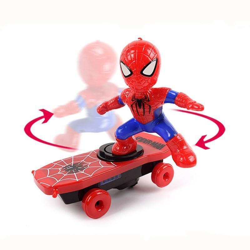 Brinquedo Homem Aranha e Homem de Ferro - Heróis do Skate