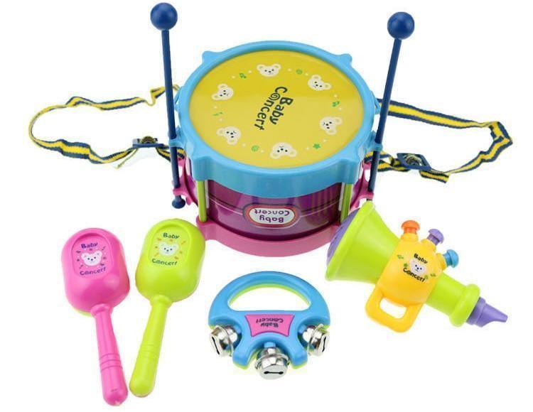 Baby Concert - Kit com 5 Instrumentos Musicais Infantis