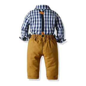 Conjunto Infantil Com Suspensório Vintage