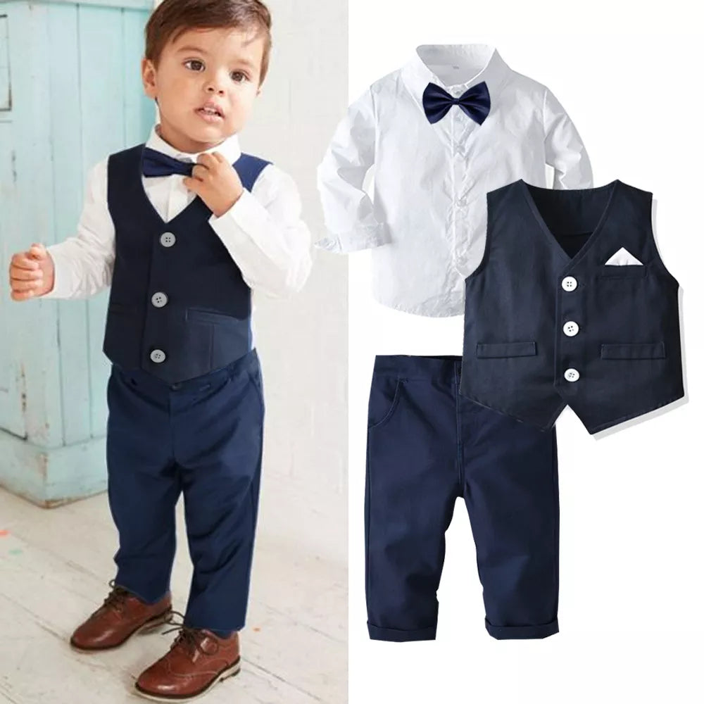 Conjunto Social Infantil Com Gravata