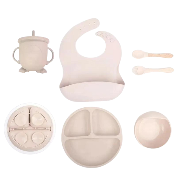 Conjunto de refeição Para Seu Bebê - 6 Pcs de silicone