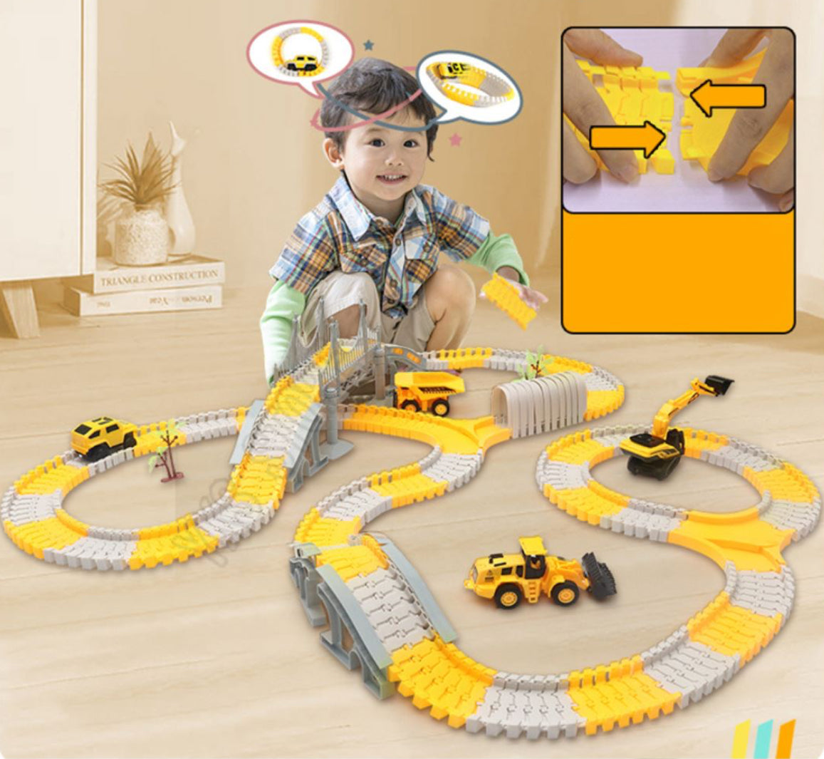 Brinquedo de Construção de Estradas Infantil Bambini