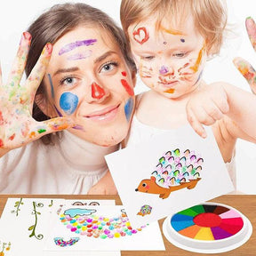 Kit de Pintura à Dedo Montessori - Atóxico e Lavável