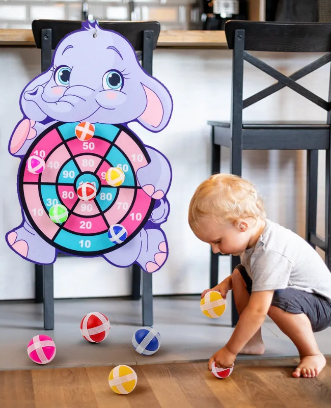 Jogo Interativo Bola Ao Alvo - DartBoard Infantil Montessori