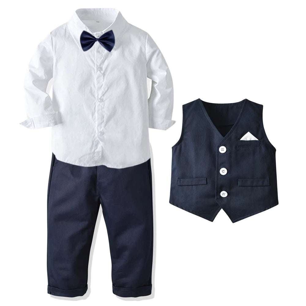 Conjunto Social Infantil Com Gravata