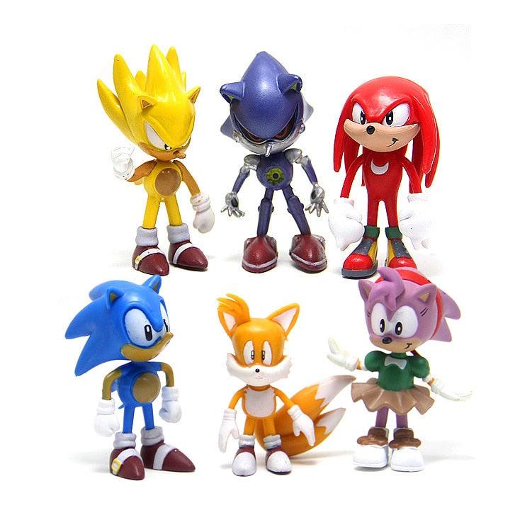 Kit Bonecos Sonic e sua Turma - 6 unidades